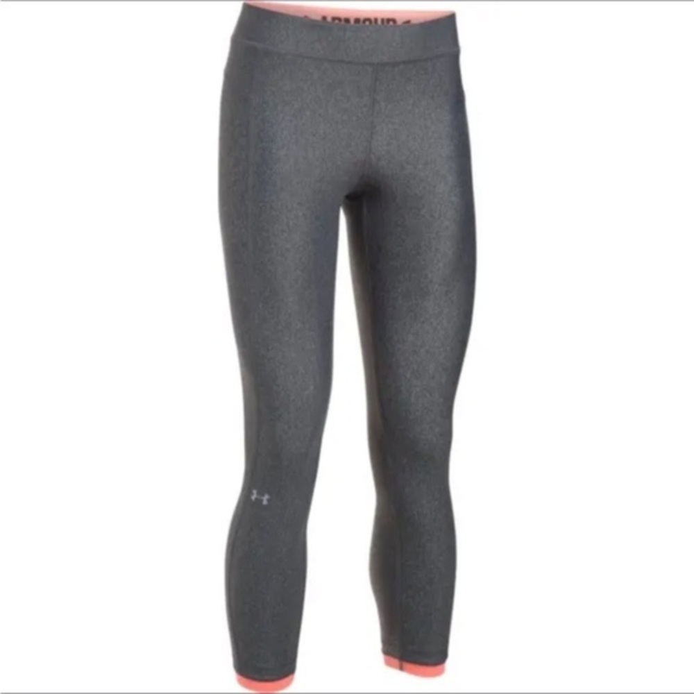 Under Armour Grey Women’s Running Compression Legging Cropped Work Out Medium